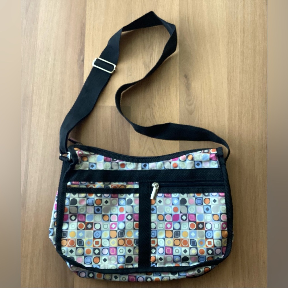 Braciano crossbody colorful geometric print shoulder bag purse